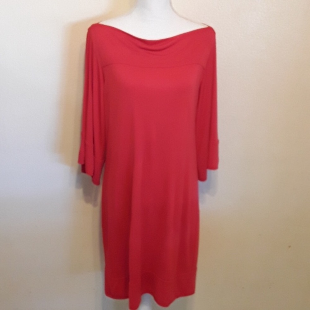Shift Dress with bell sleeves
